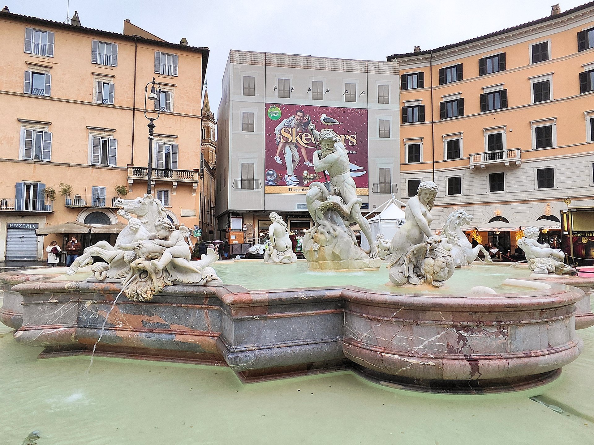 Neptune Fountain at the northern end of Piazza Navona