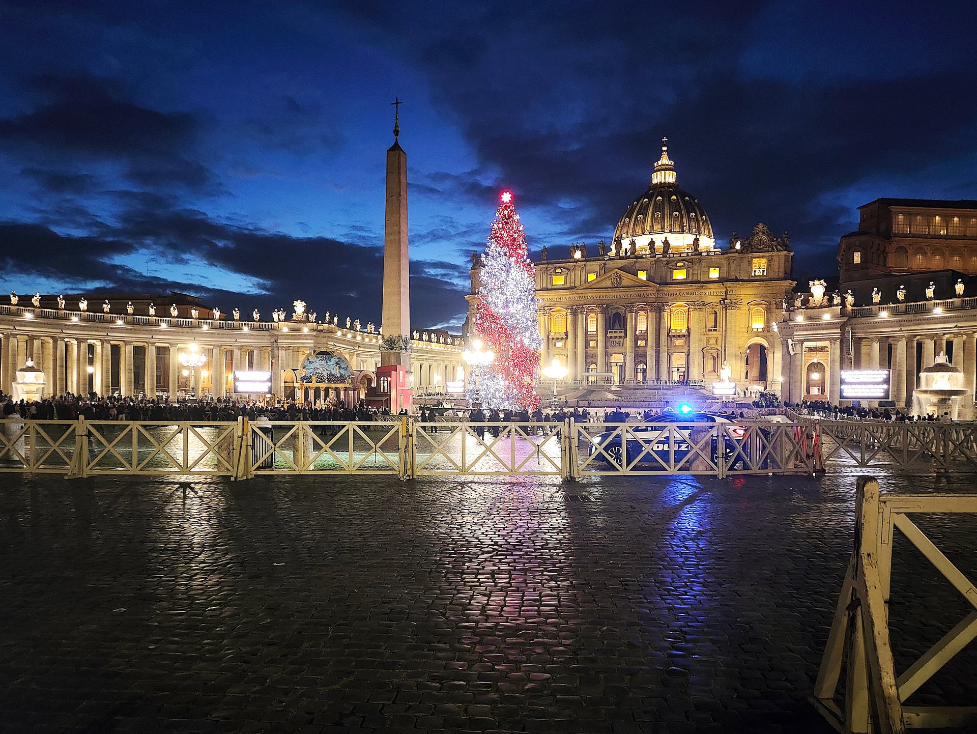 Christmas celebrations in St. Peter's Square at the Vatican