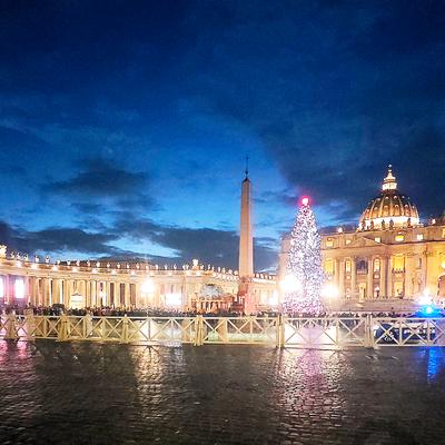 Christmas celebrations in St. Peter's Square at the Vatican