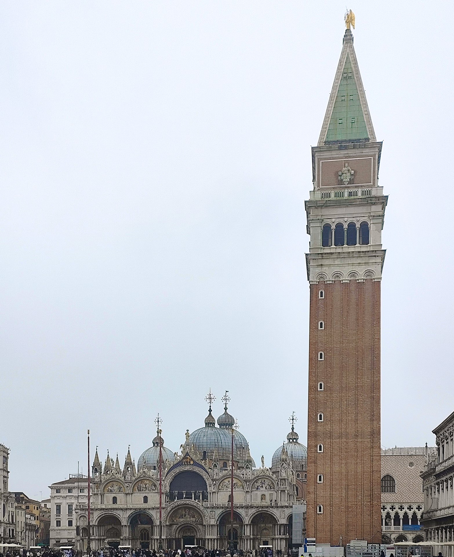 Piazza San Marco under an overcast sky