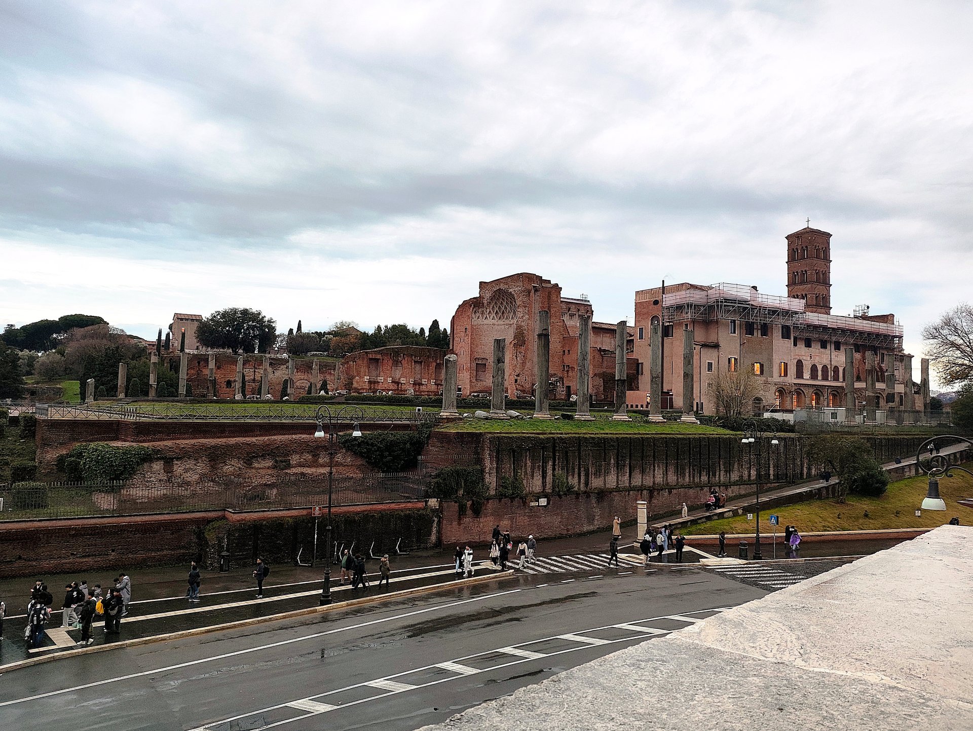 The Roman Forum at dusk till night