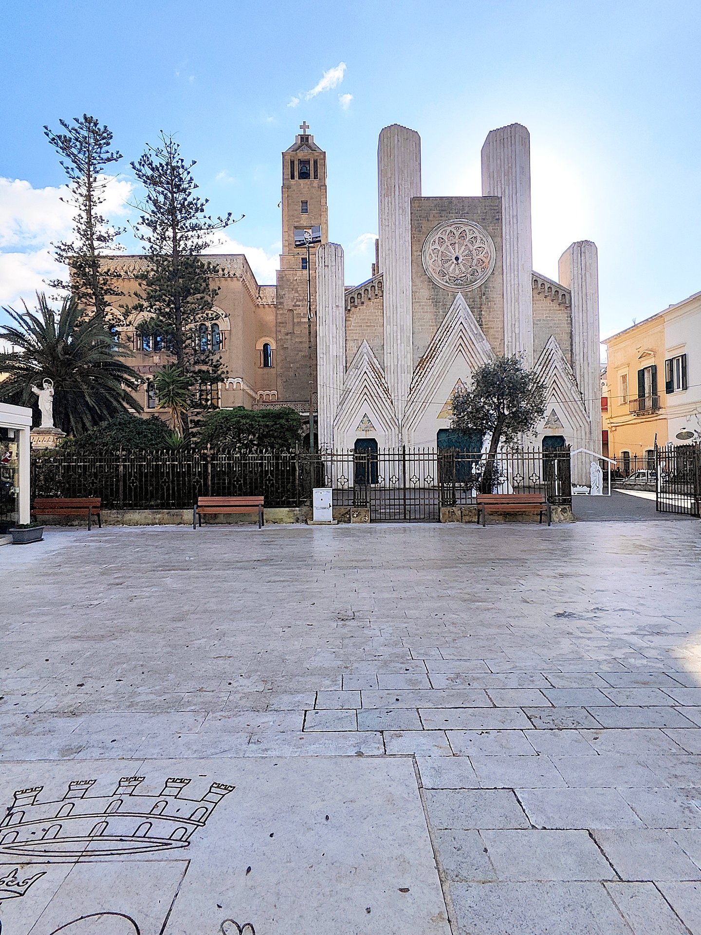 A Striking Silhouette on Corso Roma: Church of the Sacred Heart of Jesus